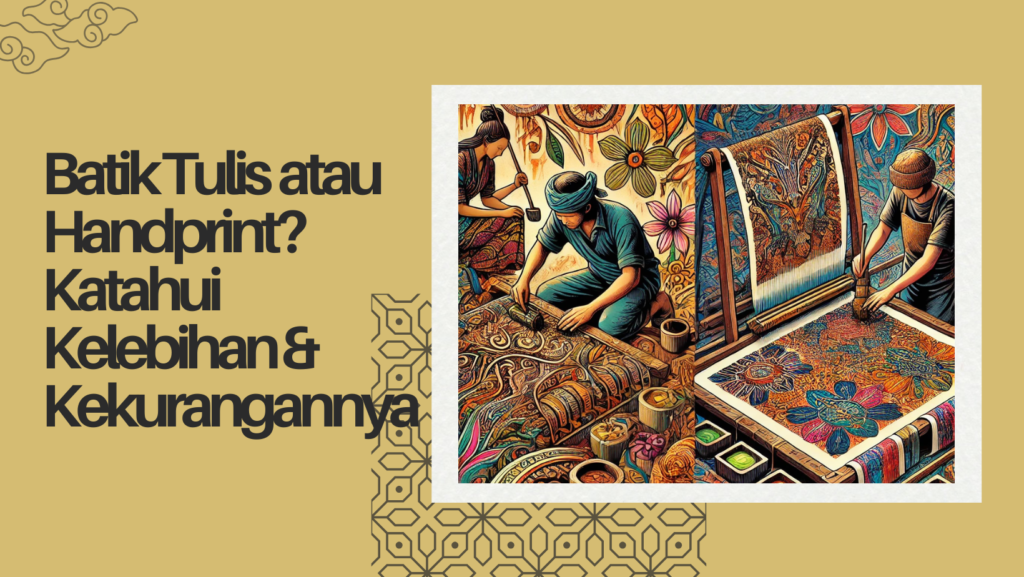 Batik Tulis atau Handprint? Katahui Kelebihan & Kekurangannya