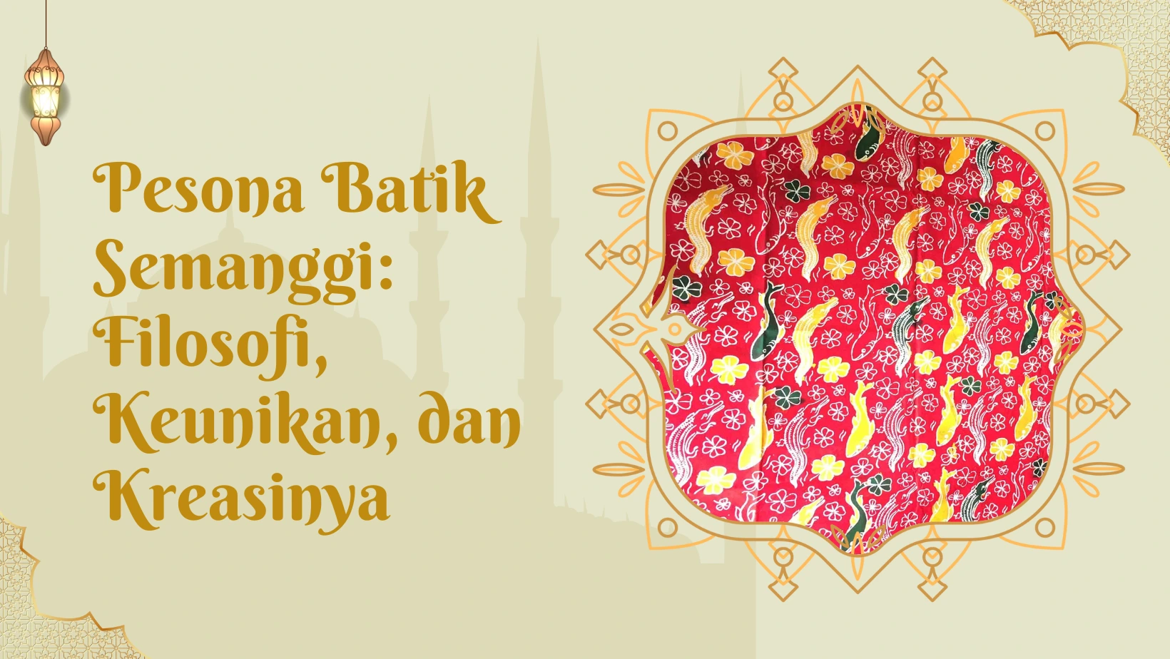 Pesona Batik Semanggi: Filosofi, Keunikan, dan Kreasinya