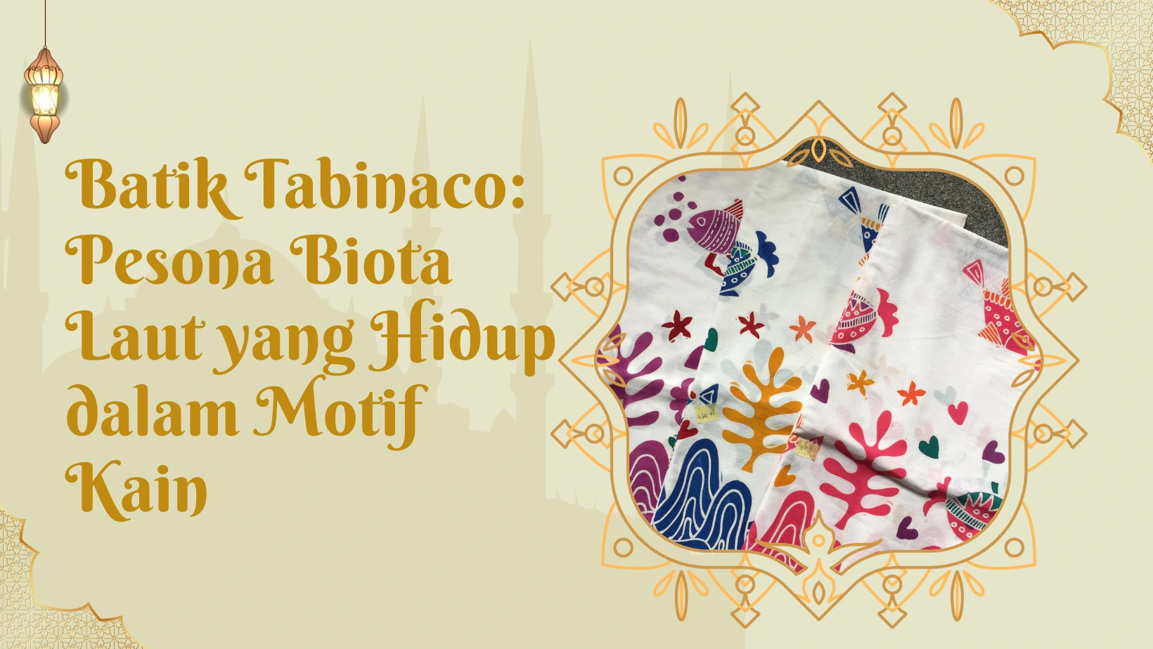 Batik Tabinaco: Pesona Biota Laut yang Hidup dalam Motif Kain