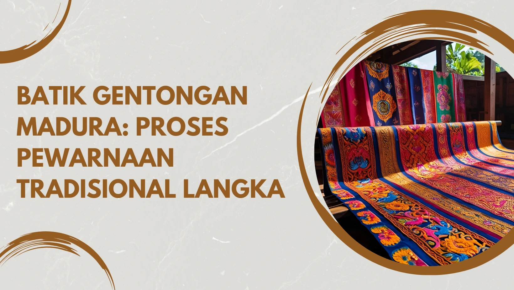 Batik Gentongan Madura: Proses Pewarnaan Tradisional Langka
