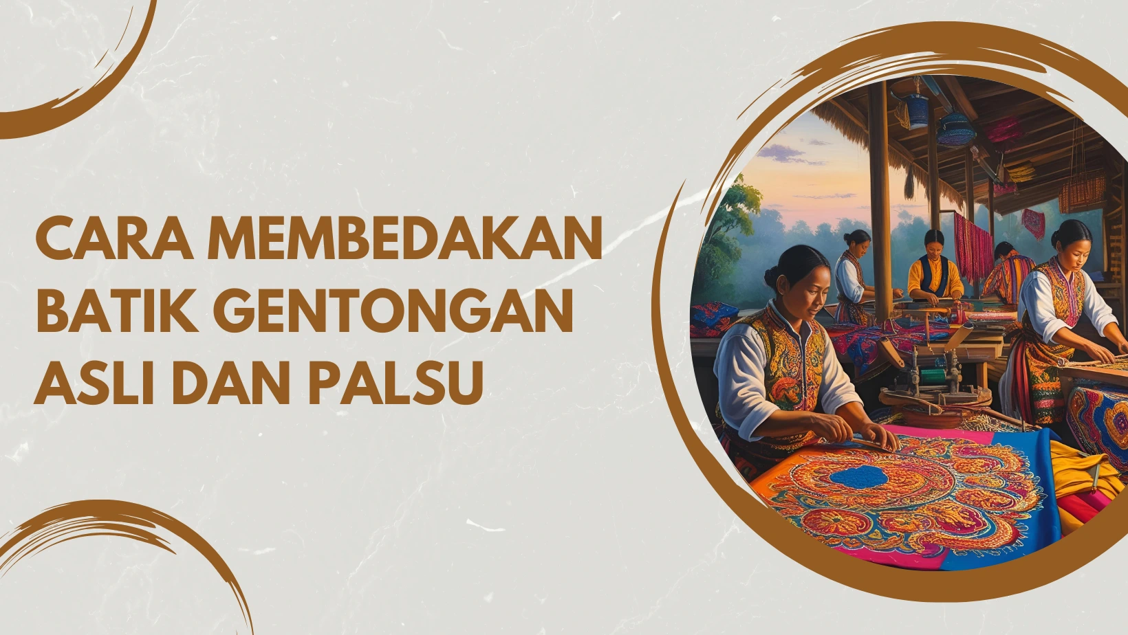 Cara Membedakan Batik Gentongan Asli dan Palsu