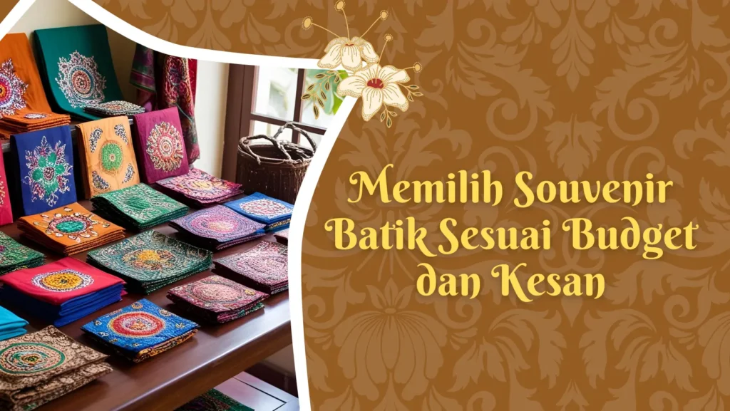 Memilih souvenir batik sesuai budget dan kesan