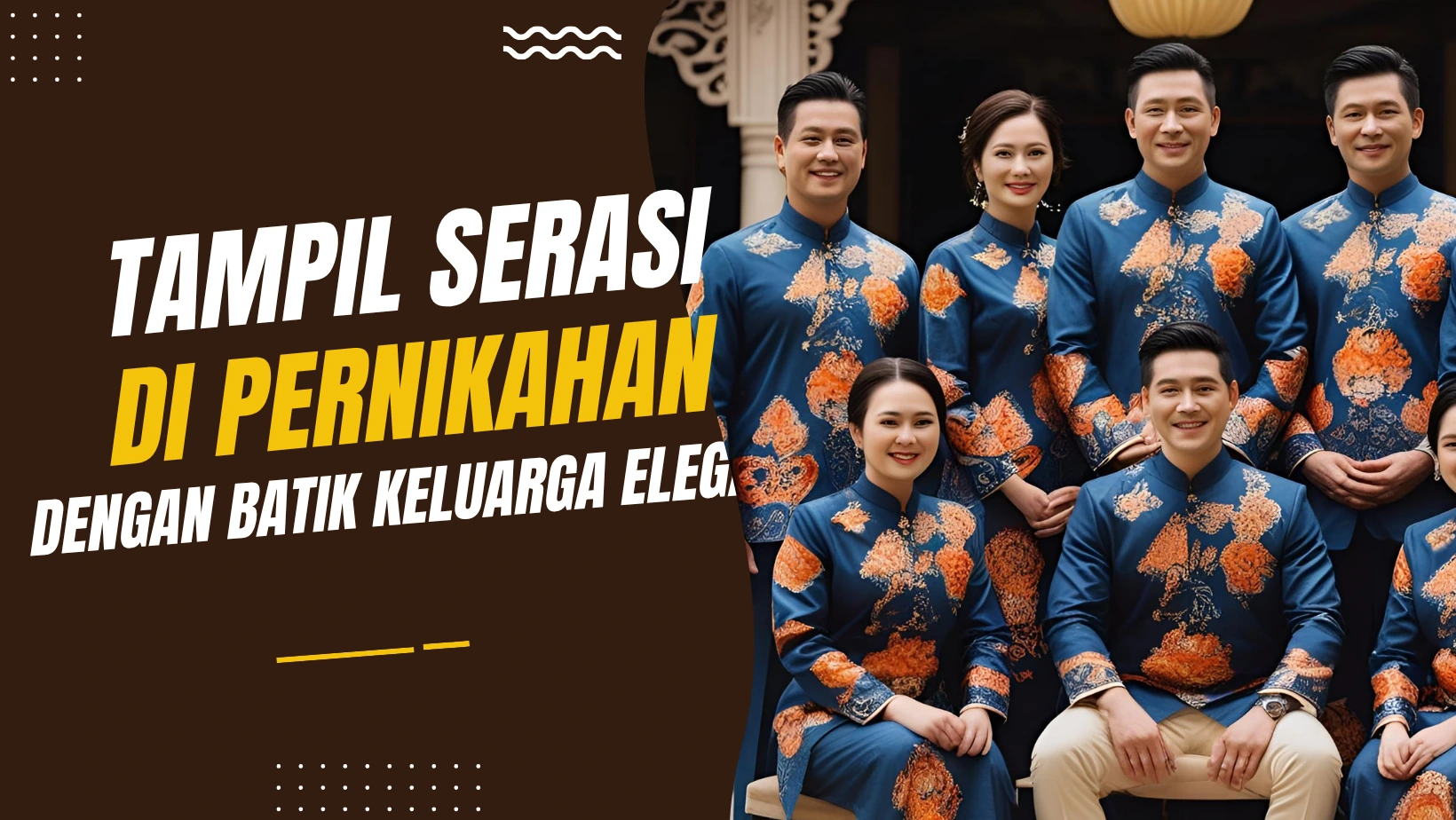 Tampil Serasi di Pernikahan dengan Batik Keluarga Elegan