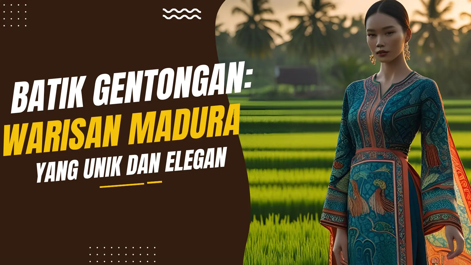 Batik Gentongan: Warisan Madura yang Unik dan Elegan