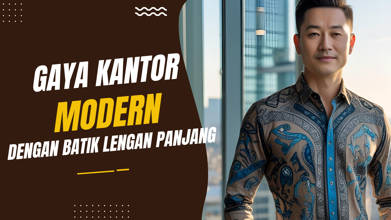 Gaya Kantor Modern dengan Batik Lengan Panjang