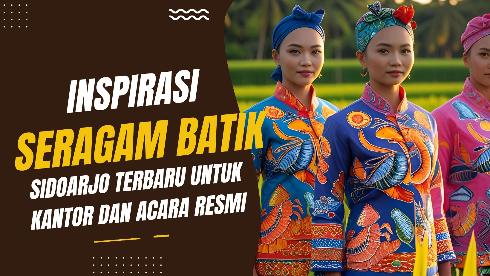 Seragam Batik Sidoarjo Modern untuk Kantor & Acara Resmi