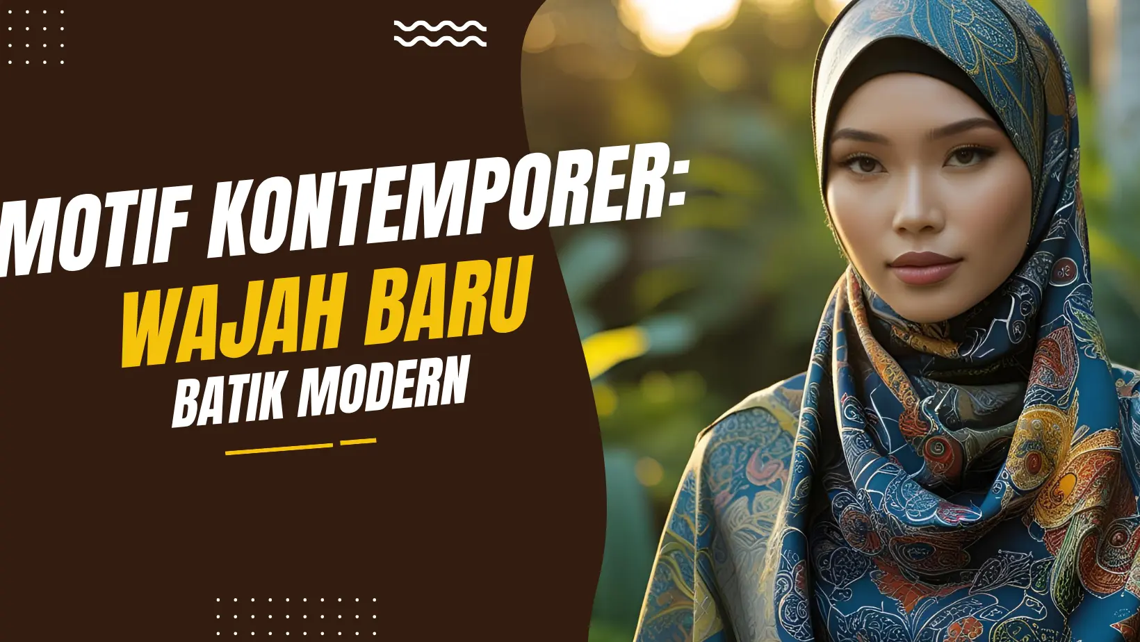 Motif kontemporer: Wajah Baru Batik Modern