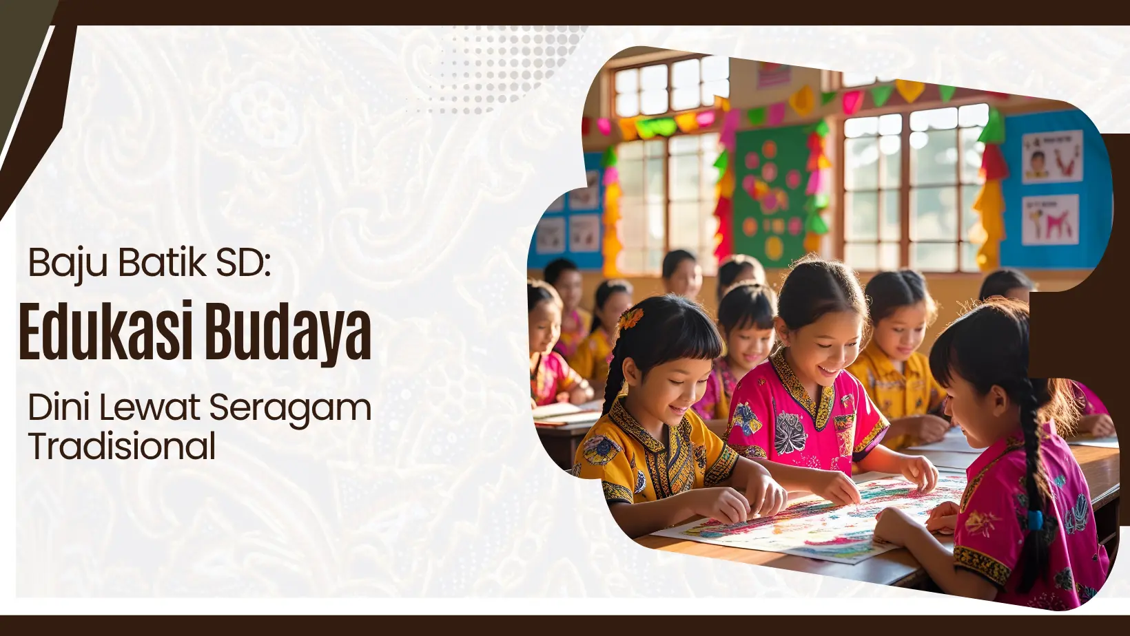 Baju Batik SD: Edukasi Budaya Dini Lewat Seragam Tradisional