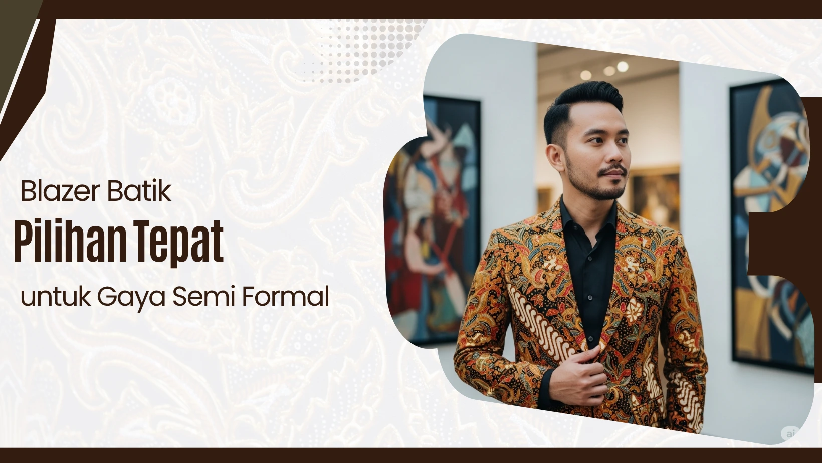 Blazer Batik Pilihan Tepat untuk Gaya Semi Formal
