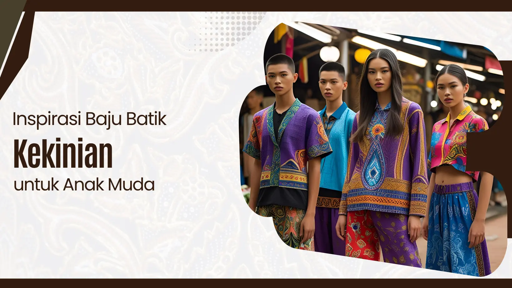 Inspirasi Baju Batik Kekinian untuk Anak Muda