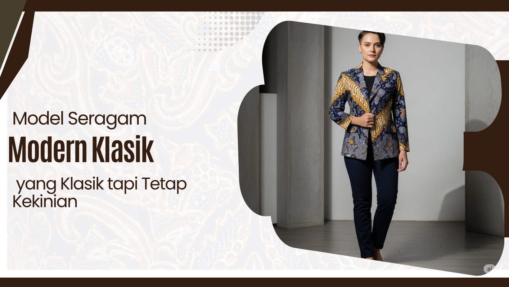 Model Seragam Batik Modern yang Klasik tapi Tetap Kekinian