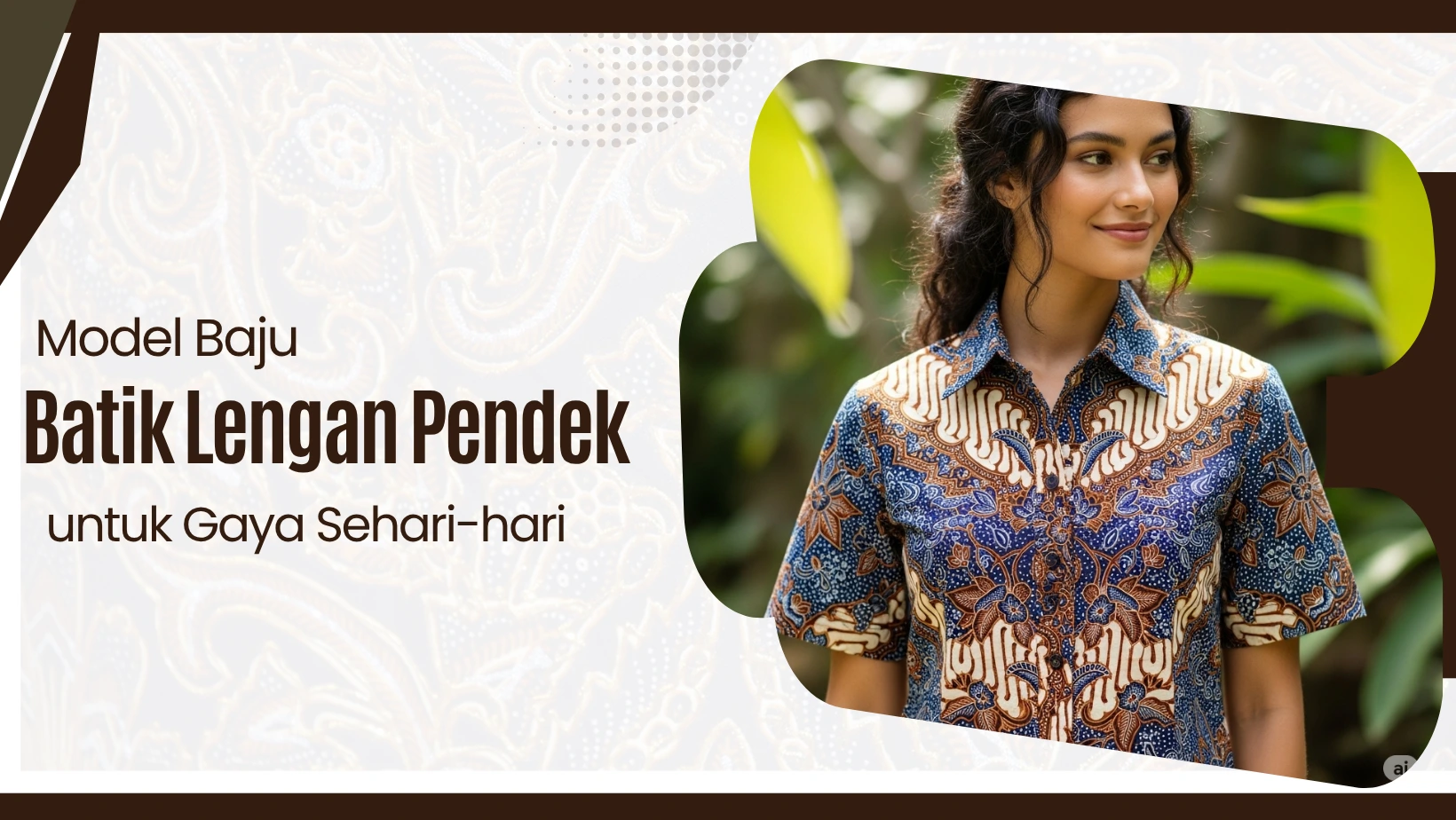Model Baju Batik Lengan Pendek untuk Gaya Sehari-hari