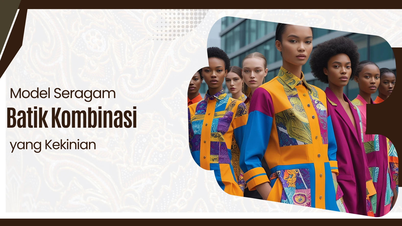 Model Seragam Batik Kombinasi yang Kekinian