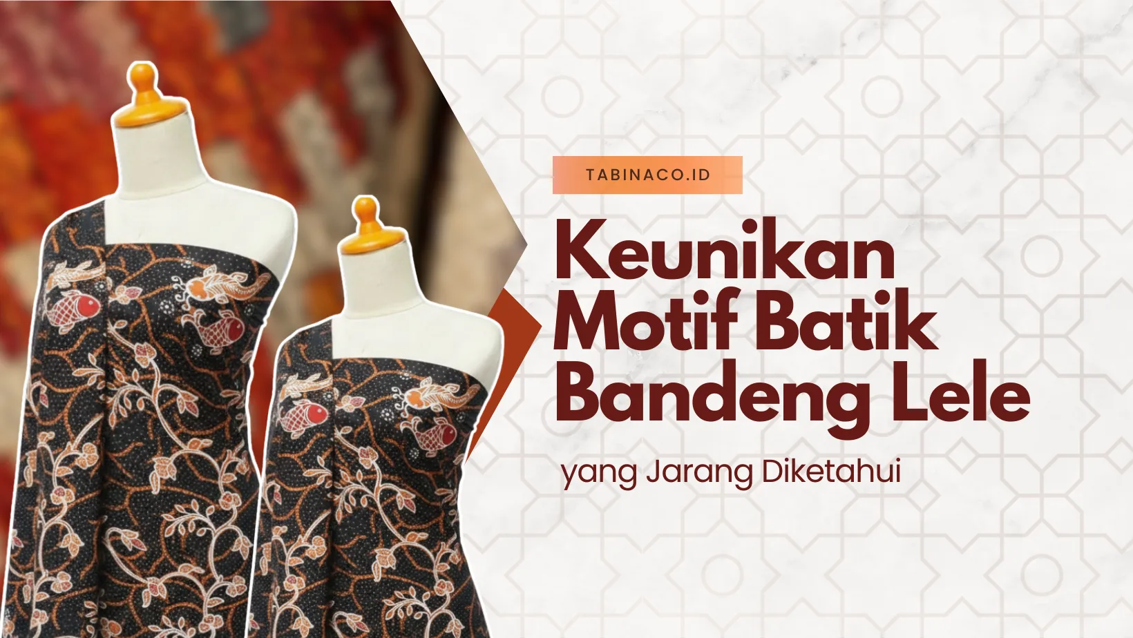 Keunikan Motif Batik Bandeng Lele yang Jarang Diketahui