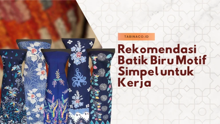 Rekomendasi Batik Biru Motif Simpel untuk Kerja