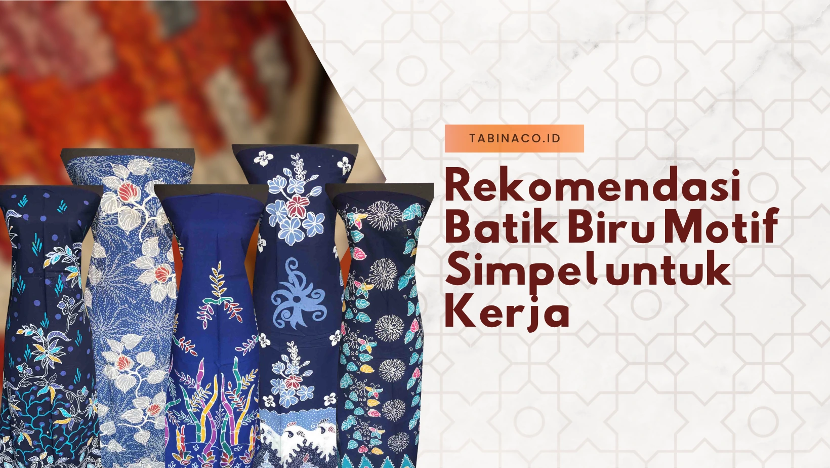Rekomendasi Batik Biru Motif Simpel untuk Kerja