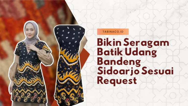 Bikin Seragam Batik Udang Bandeng Sidoarjo Custom