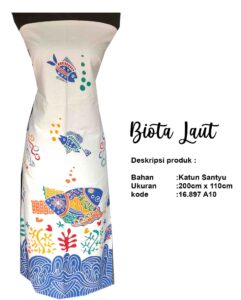 batik motif biota laut
