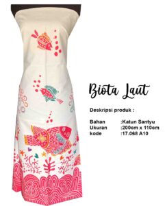 batik motif biota laut